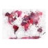 Kép 2/4 - Öntapadó fotótapéta - World Map: Red Watercolors