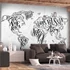 Kép 1/4 - Fotótapéta - Retro Continents (Grey)