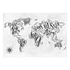 Kép 2/4 - Fotótapéta - Retro Continents (Grey)