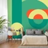 Kép 1/4 - Öntapadó fotótapéta - Geometric Wreath (Green)