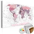 Kép 1/4 - Kép parafán - Pink Frontiers [Cork Map]