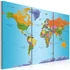 Kép 1/4 - Kép - World Map: Colourful Note