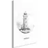 Kép 1/4 - Kép - Black and White Lighthouse (1 Part) Vertical