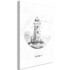 Kép 1/4 - Kép - Black and White Lighthouse (1 Part) Vertical